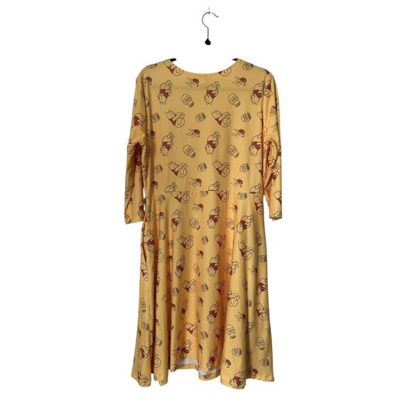 Her University Disney Winnie the Pooh Hunny Pot Dress Juniors Size XXXL Yellow - Picture 5 of 13